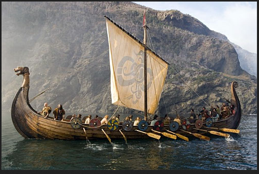Viking long boat