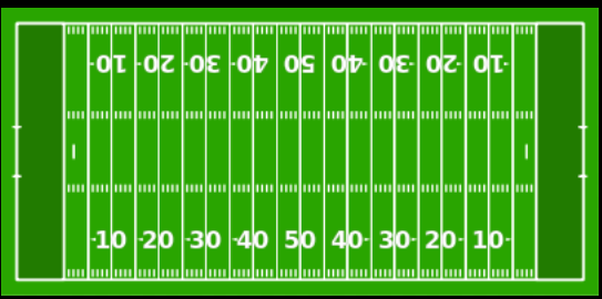 grid iron football EARTH measuring system