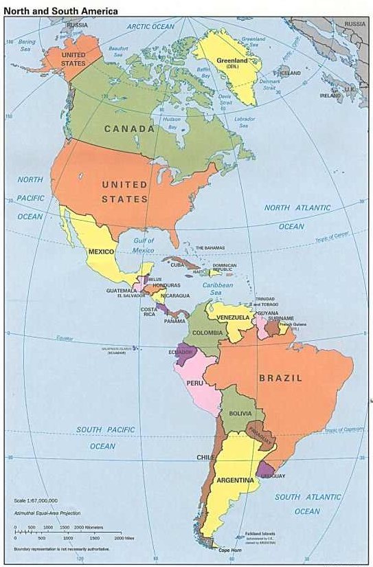 map west hemisphere